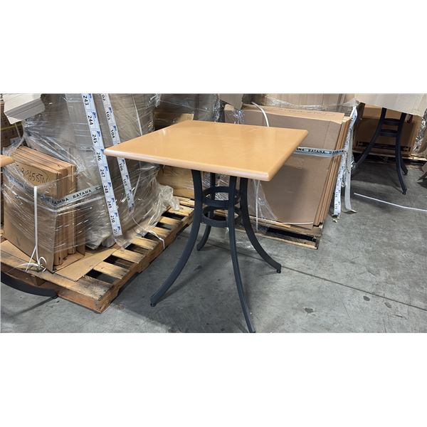 RATANA SEATTLE COUNTER PATIO TABLE BASE WITH APPROXIMATELY 31"X31" TABLE TOP