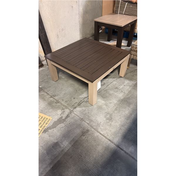 RATANA METAL MONTREAL COFFEE TABLE BASE WITH 32" X 32" TABLE TOP