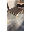 Image 1 : RATANA METAL MONTREAL COFFEE TABLE BASE WITH 32" X 32" TABLE TOP