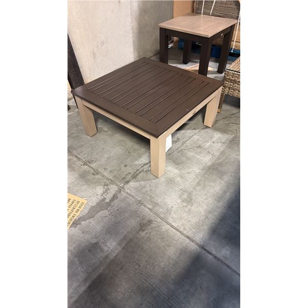 RATANA METAL MONTREAL COFFEE TABLE BASE WITH 32" X 32" TABLE TOP