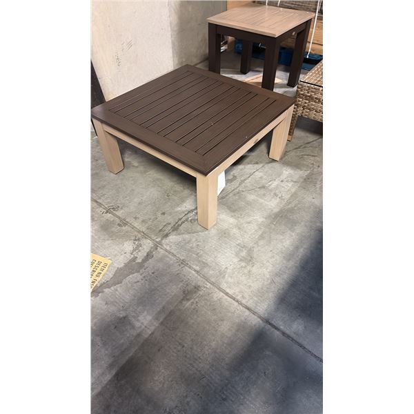 RATANA METAL MONTREAL COFFEE TABLE BASE WITH 32" X 32" TABLE TOP