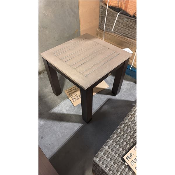 2 RATANA MONTREAL END TABLE BASE WITH 23" X 23" TABLE TOP
