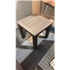 Image 1 : 2 RATANA MONTREAL END TABLE BASE WITH 23" X 23" TABLE TOP