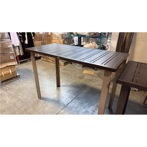 RATANA LIMO METAL BAR TABLE (60"W 30"D 42"H)