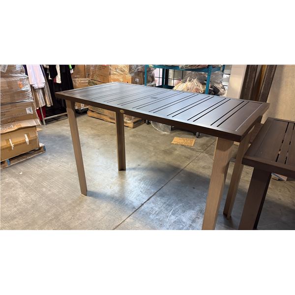 RATANA LIMO METAL BAR TABLE (60"W 30"D 42"H)