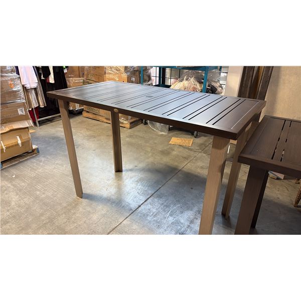 RATANA LIMO METAL BAR TABLE (60"W 30"D 42"H)