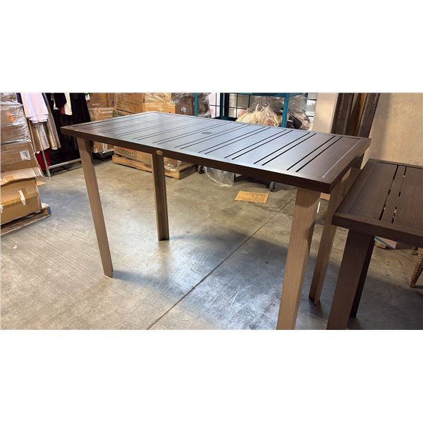 RATANA LIMO METAL BAR TABLE (60"W 30"D 42"H)