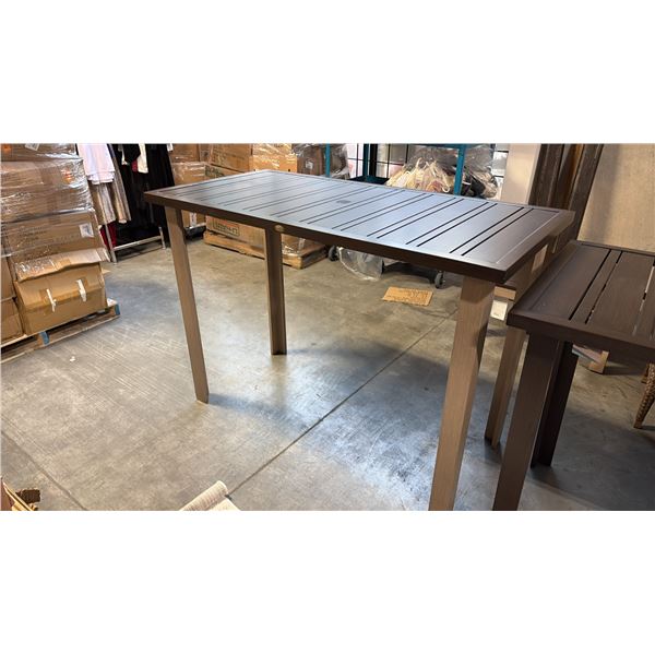 RATANA LIMO METAL BAR TABLE (60"W 30"D 42"H)