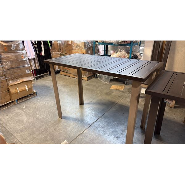 RATANA LIMO METAL BAR TABLE (60"W 30"D 42"H)