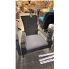 Image 1 : PATIO FLARE BLACK/GREY MUSKOKA PATIO CHAIR