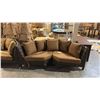 Image 2 : RATANA SAND SEBASTIAN CURVED CORNER CUDDLE COUCH 80"W