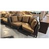 Image 1 : RATANA SAND SEBASTIAN CURVED CORNER CUDDLE COUCH 80"W