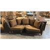 Image 2 : RATANA SAND SEBASTIAN CURVED CORNER CUDDLE COUCH 80"W