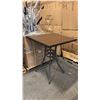 Image 1 : RATANA BAR HEIGHT PATIO TABLE WITH DURAWOOD TABLE TOP APPROXIMATELY 34"X34"