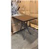 Image 1 : RATANA BAR HEIGHT PATIO TABLE WITH DURAWOOD TABLE TOP APPROXIMATELY 34"X34"