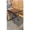 Image 1 : RATANA BAR HEIGHT PATIO TABLE WITH DURAWOOD TABLE TOP APPROXIMATELY 34"X34"