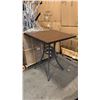 Image 1 : RATANA BAR HEIGHT PATIO TABLE WITH DURAWOOD TABLE TOP APPROXIMATELY 34"X34"