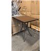 Image 1 : RATANA BAR HEIGHT PATIO TABLE WITH DURAWOOD TABLE TOP APPROXIMATELY 34"X34"