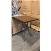 Image 1 : RATANA BAR HEIGHT PATIO TABLE WITH DURAWOOD TABLE TOP APPROXIMATELY 34"X34"