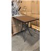 Image 1 : RATANA BAR HEIGHT PATIO TABLE WITH DURAWOOD TABLE TOP APPROXIMATELY 34"X34"