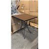 Image 1 : RATANA BAR HEIGHT PATIO TABLE WITH DURAWOOD TABLE TOP APPROXIMATELY 34"X34"