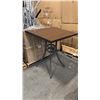 Image 1 : RATANA BAR HEIGHT PATIO TABLE WITH DURAWOOD TABLE TOP APPROXIMATELY 34"X34"