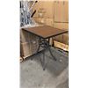 Image 1 : RATANA BAR HEIGHT PATIO TABLE WITH DURAWOOD TABLE TOP APPROXIMATELY 34"X34"