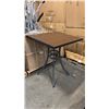 Image 1 : RATANA BAR HEIGHT PATIO TABLE WITH DURAWOOD TABLE TOP APPROXIMATELY 34"X34"