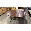 Image 1 : RATANA HAMILTON 54" ROUND BROWN ALUMINUM PATIO TABLE