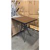 Image 1 : RATANA BAR HEIGHT PATIO TABLE WITH DURAWOOD TABLE TOP APPROXIMATELY 34"X34"