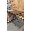 Image 1 : RATANA BAR HEIGHT PATIO TABLE WITH DURAWOOD TABLE TOP APPROXIMATELY 34"X34"