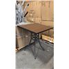 Image 1 : RATANA BAR HEIGHT PATIO TABLE WITH DURAWOOD TABLE TOP APPROXIMATELY 34"X34"