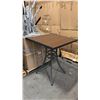 Image 1 : RATANA BAR HEIGHT PATIO TABLE WITH DURAWOOD TABLE TOP APPROXIMATELY 34"X34"