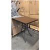 Image 1 : RATANA BAR HEIGHT PATIO TABLE WITH DURAWOOD TABLE TOP APPROXIMATELY 34"X34"