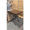 Image 1 : RATANA BAR HEIGHT PATIO TABLE WITH DURAWOOD TABLE TOP APPROXIMATELY 34"X34"