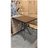 Image 1 : RATANA BAR HEIGHT PATIO TABLE WITH DURAWOOD TABLE TOP APPROXIMATELY 34"X34"