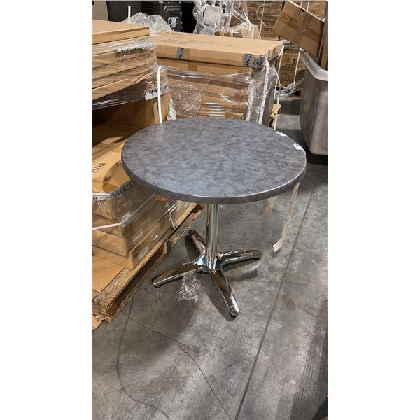 RATANA METAL TABLE WITH GREY 30" ROUND TOP