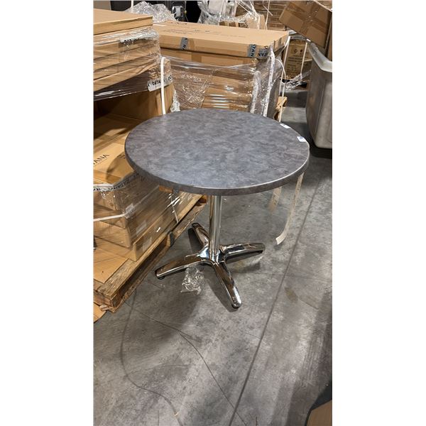 RATANA METAL TABLE WITH GREY 30" ROUND TOP