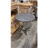 Image 1 : RATANA METAL TABLE WITH GREY 30" ROUND TOP