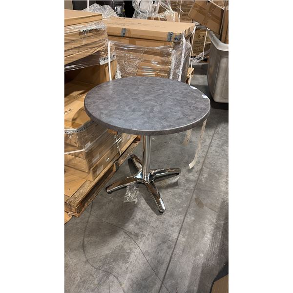 RATANA METAL TABLE WITH GREY 30" ROUND TOP