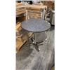 Image 1 : RATANA METAL TABLE WITH GREY 30" ROUND TOP