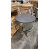 Image 1 : RATANA METAL TABLE WITH GREY 30" ROUND TOP