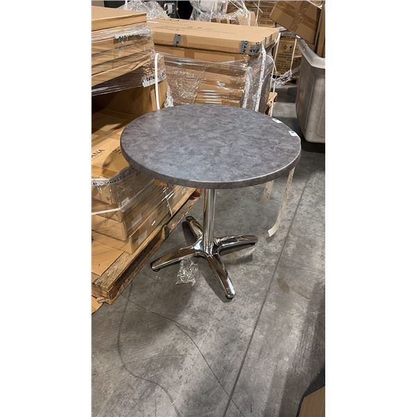 RATANA METAL TABLE WITH GREY 30" ROUND TOP