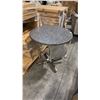 Image 1 : RATANA METAL TABLE WITH GREY 30" ROUND TOP