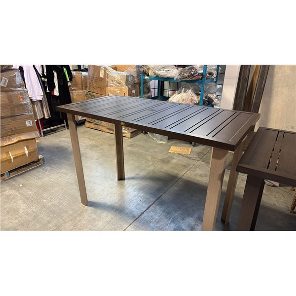 RATANA LIMO METAL PATIO BAR TABLE (30" X 60")