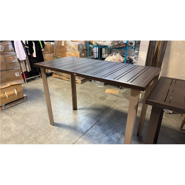 RATANA LIMO METAL PATIO BAR TABLE (30" X 60")