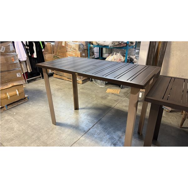 RATANA LIMO METAL PATIO BAR TABLE (30" X 60")