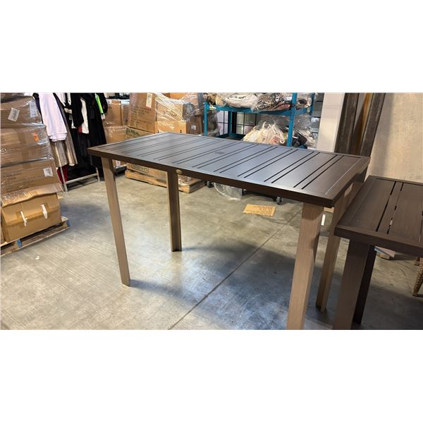 RATANA LIMO METAL PATIO BAR TABLE (30" X 60")