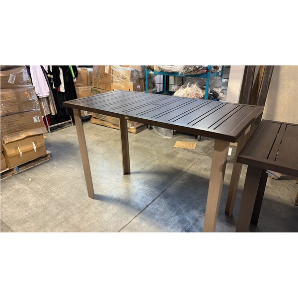 RATANA LIMO METAL PATIO BAR TABLE (30" X 60")