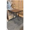 Image 1 : RATANA BAR HEIGHT PATIO TABLE WITH DURAWOOD TABLE TOP APPROXIMATELY 34"X34"